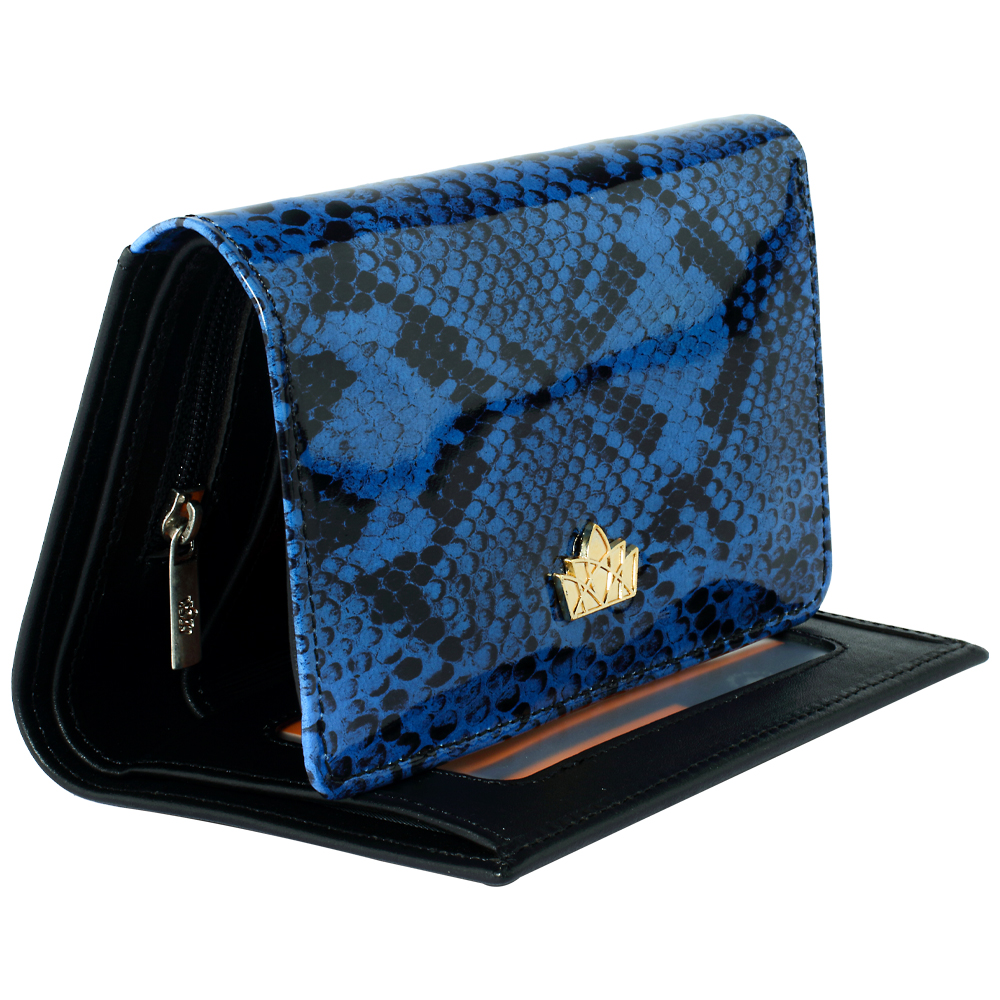 BILLETERA GEORGINA BD-000011 NEGRO - AZUL